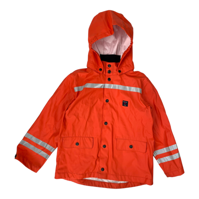 Polarn o. Pyret rain jacket, orange | 122/128cm