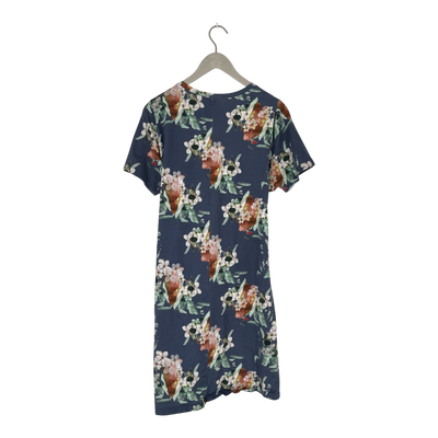 Kaiko t-shirt belted dress, blue blossom | woman XL