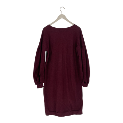 Papu puff dress, wine | woman L