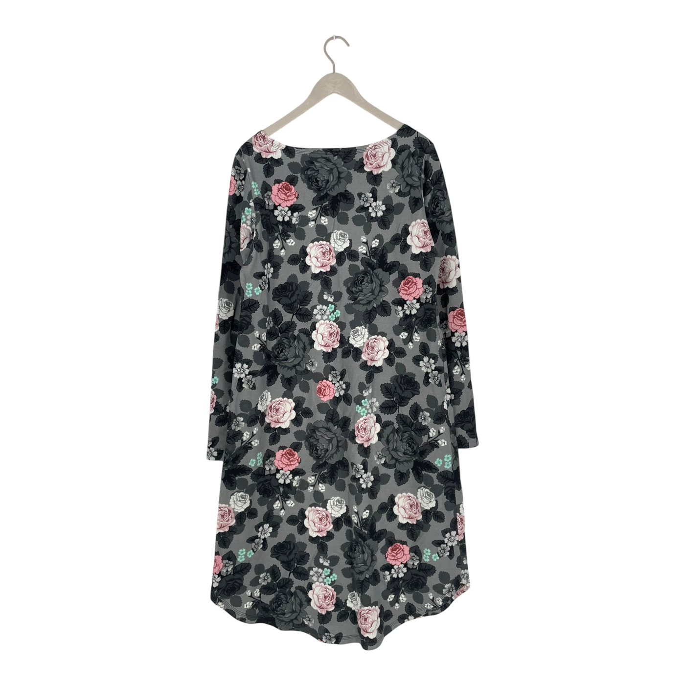 Ommellinen Kamoon dress, grey flowers | woman XL