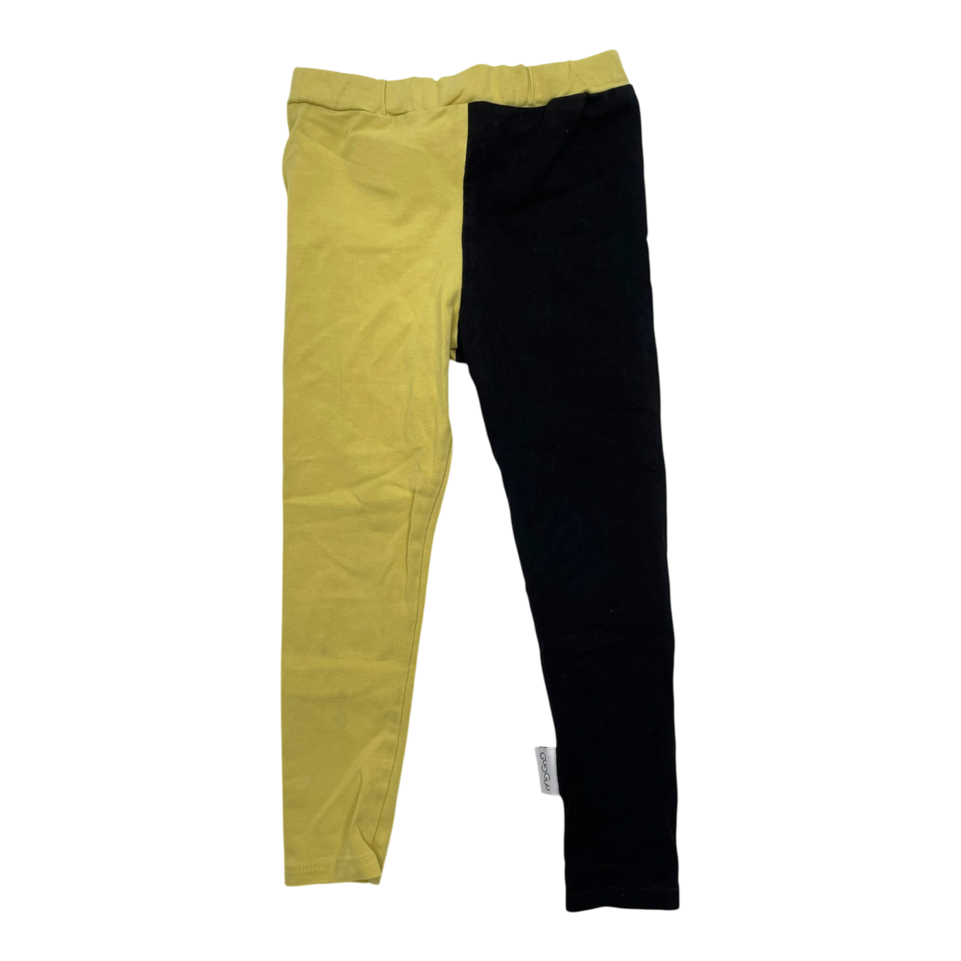 Gugguu block leggings, black and yellow | 92cm