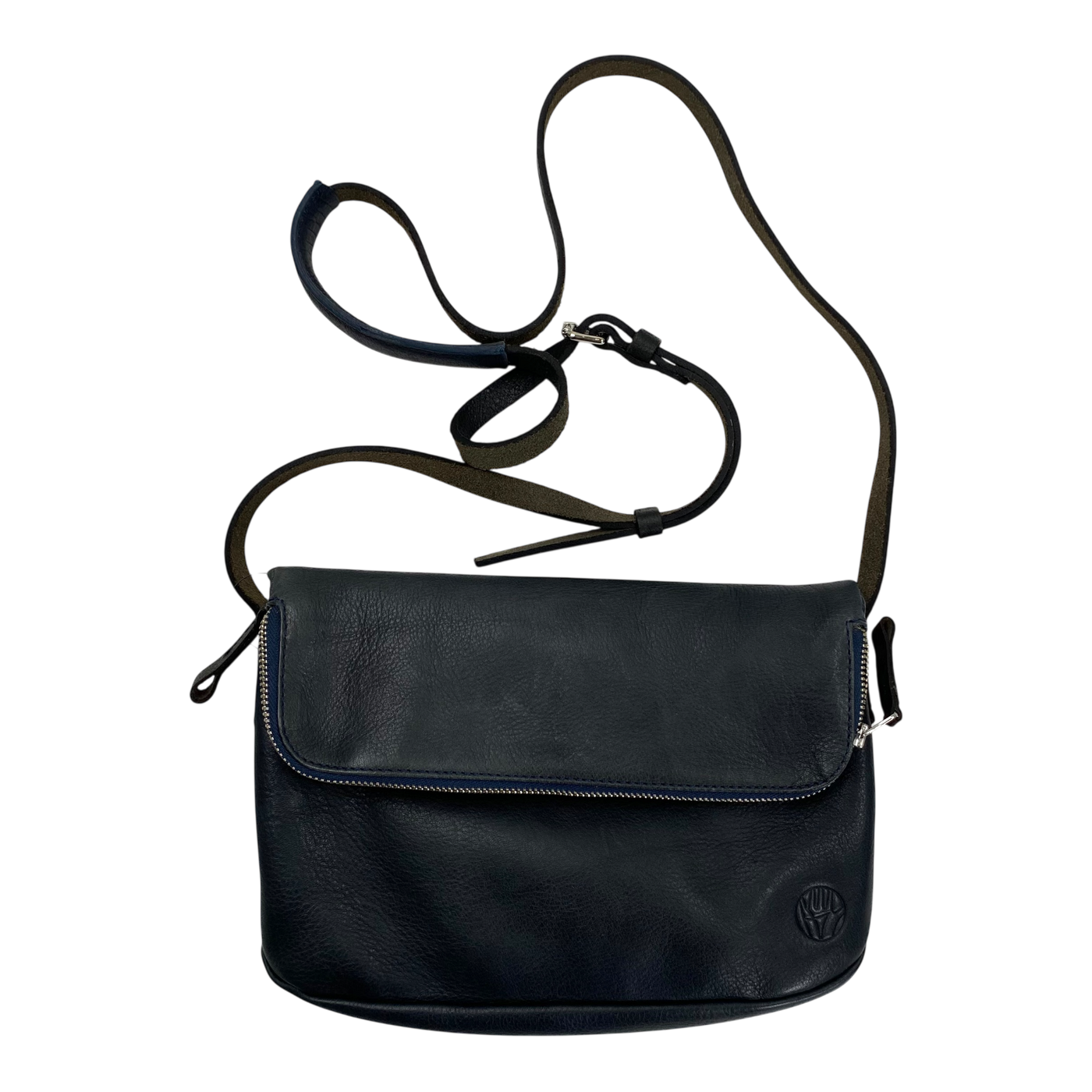 Harold's Bags leather chaza twosize handbag, dark blue