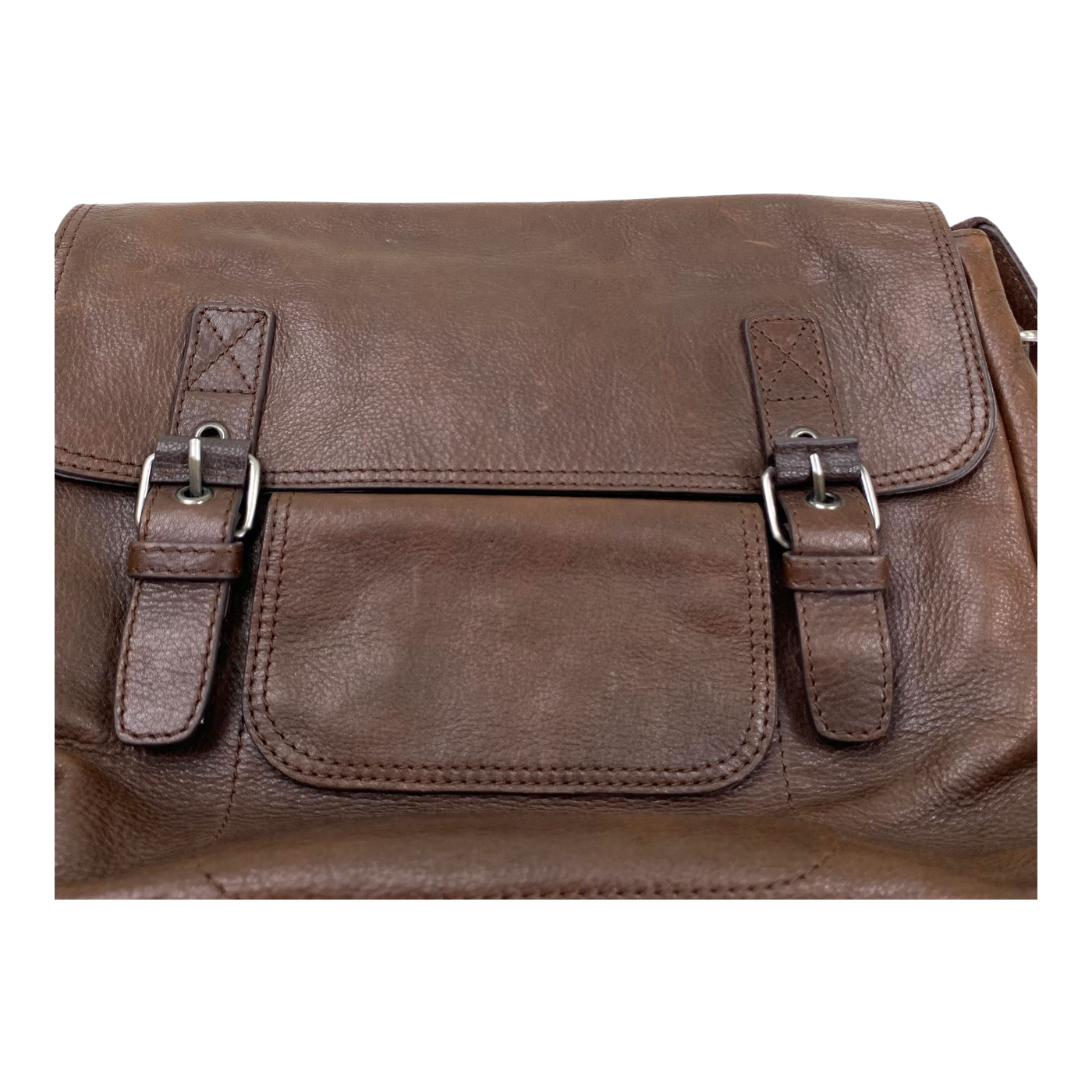 Harold's Bags leather business bag, brown