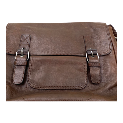 Harold's Bags leather business bag, brown