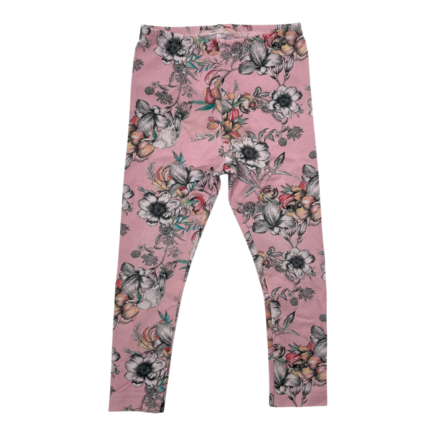 Metsola leggings, flowers | 98/104cm