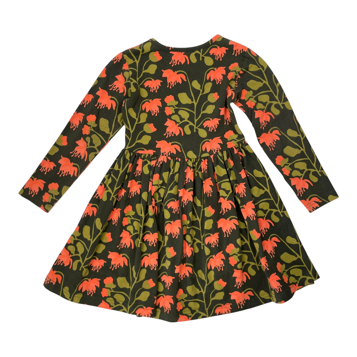 Mainio dress, orange flowers | 98/104cm