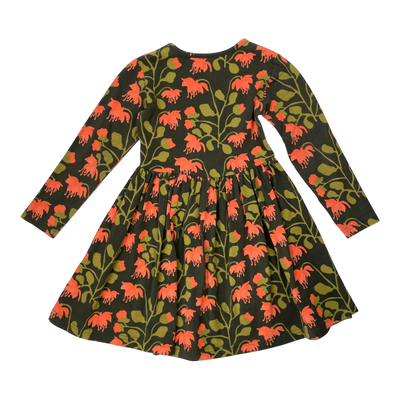 Mainio dress, orange flowers | 98/104cm
