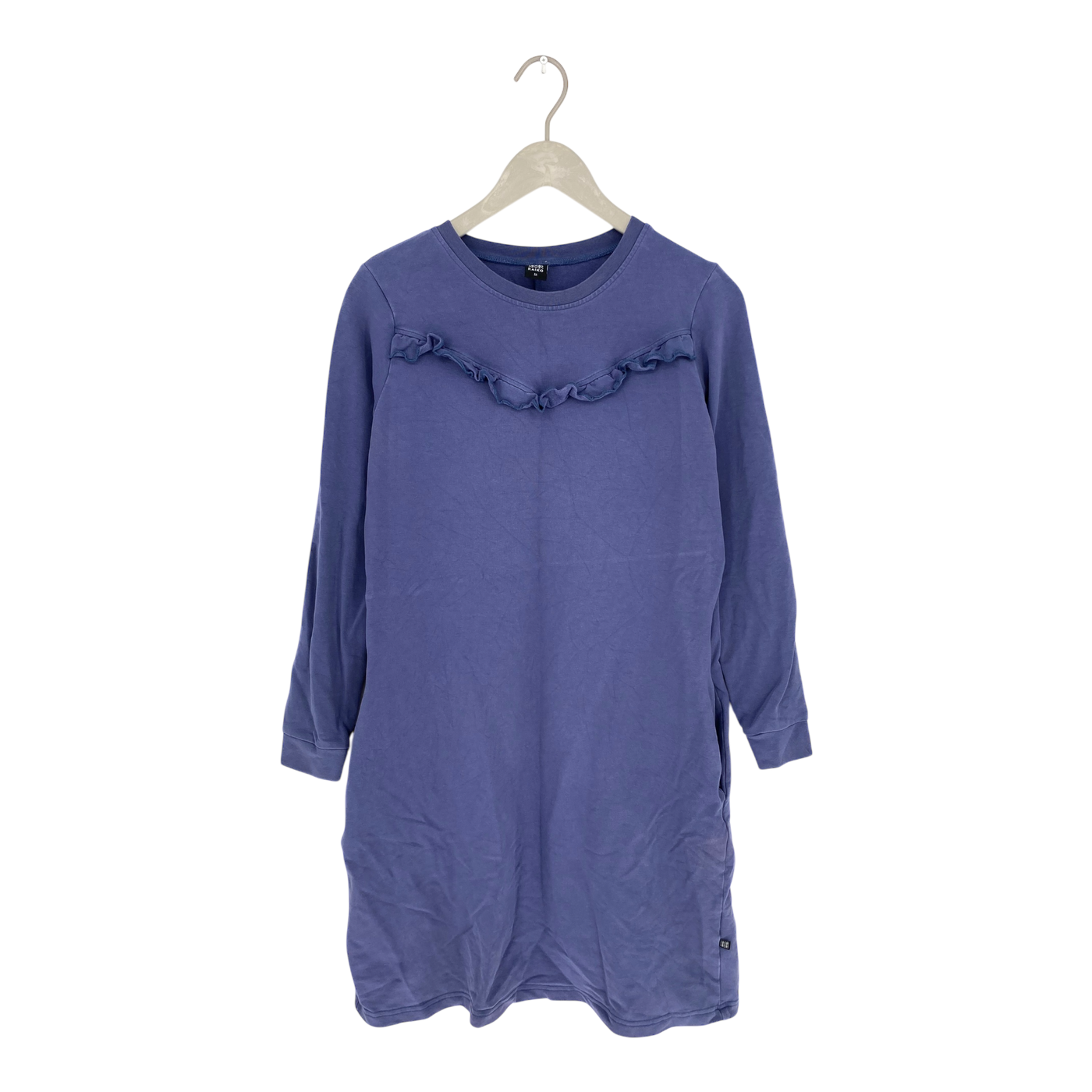 Kaiko ruffle sweat dress, blue | woman M