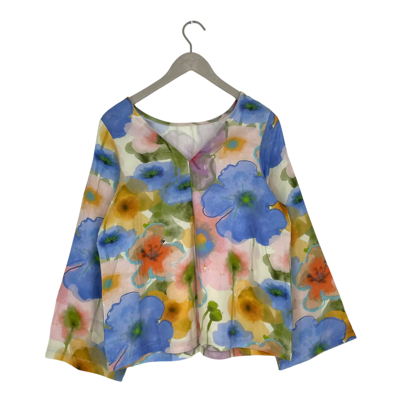Mainio woven shirt, flowers | woman S