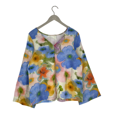 Mainio woven shirt, flowers | woman S