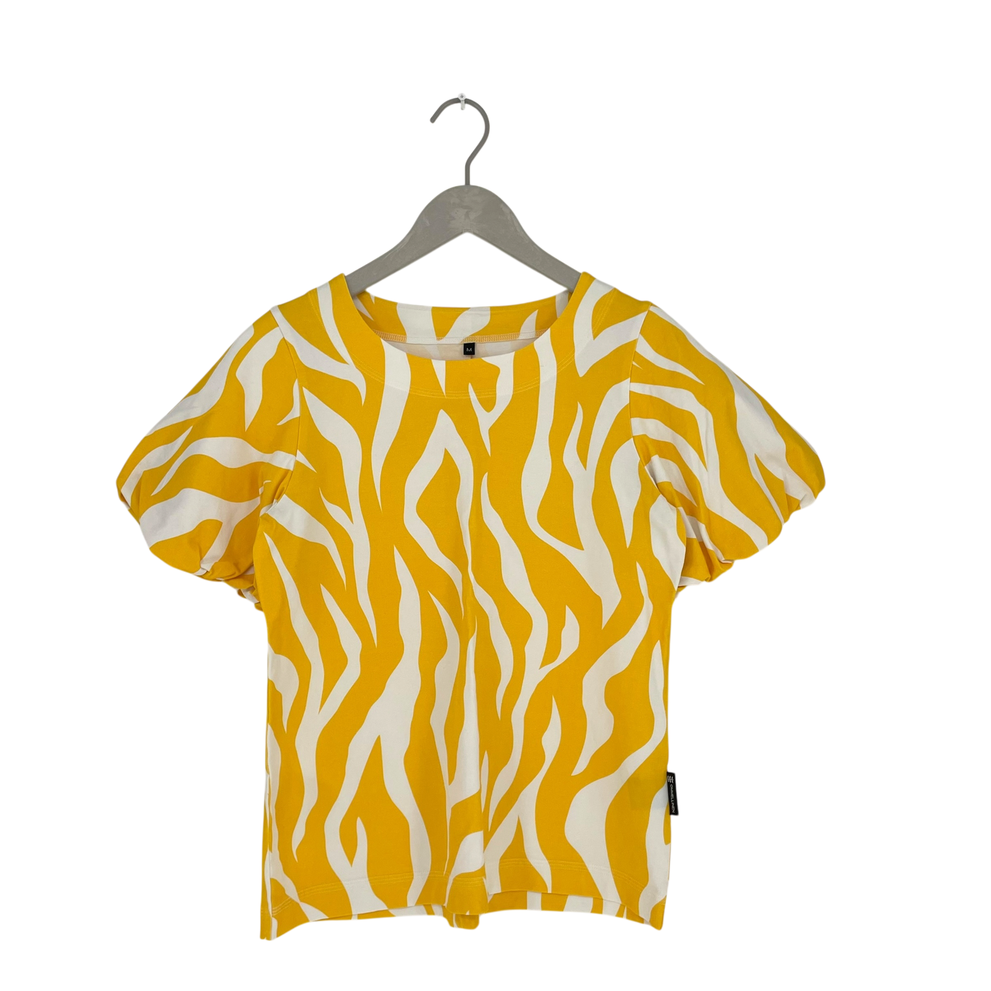 Ommellinen puffipaita t-shirt, amber/white | woman M