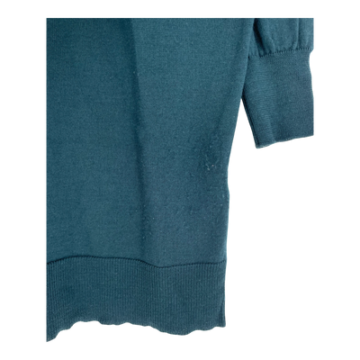 Aarre ada merino wool tunic, emerald green | woman L/XL