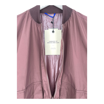 Embassy of Bricks and Logs khudi bomber jacket, plum | unisex L