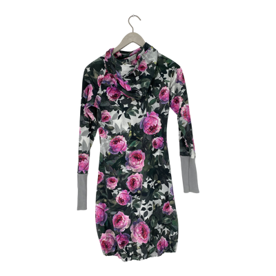 Ommellinen hoodie tunic, flower | woman S