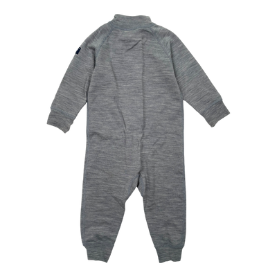 Polarn O. Pyret merino overall, grey | 80cm