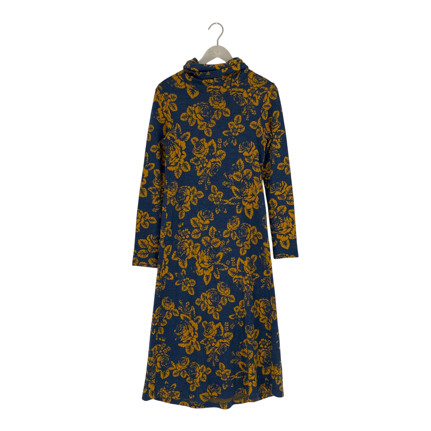 Ommellinen merino dress, babushka roses | woman M