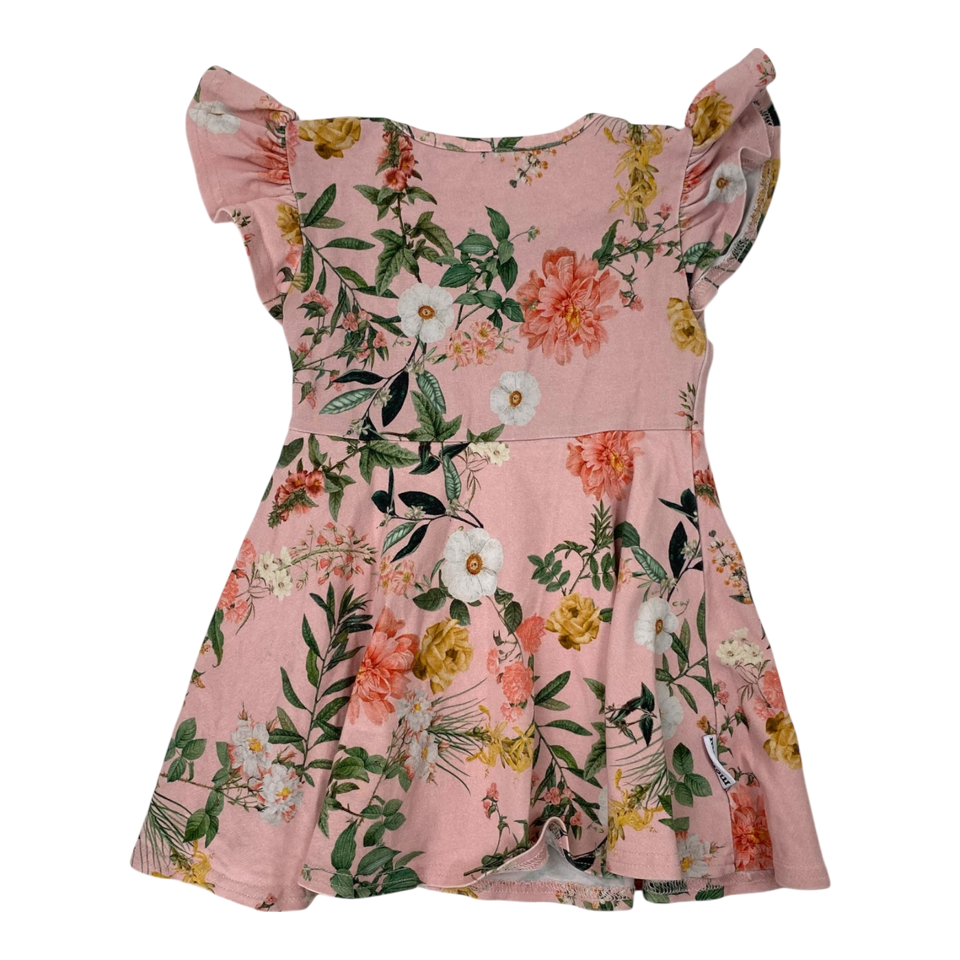 Metsola frill dress, flowers | 74/80cm