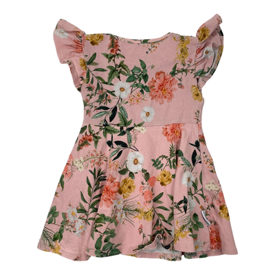 Metsola frill dress, flowers | 74/80cm