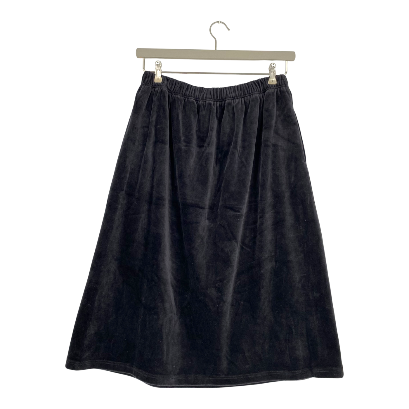 Morico velour skirt, black | woman XL