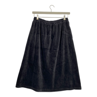 Morico velour skirt, black | woman XL
