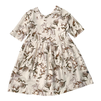 Kaiko dress, dried botany | 86/92cm
