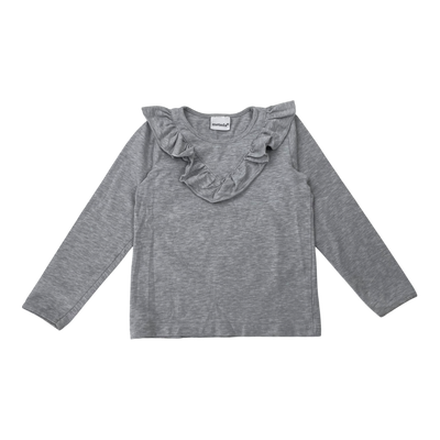 Metsola frill shirt, grey | 110cm