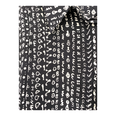 Marimekko nitta silk shirt, black/white | woman 46