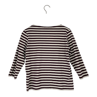 Marimekko stripe shirt, burgundy/white | woman M