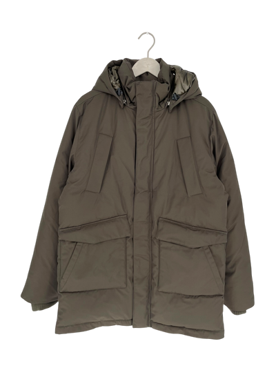 Embassy of Bricks and Logs haddock parka jacket, dark green | unisex L