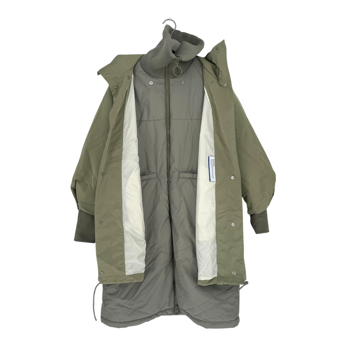 Embassy of Bricks and Logs Selma modular parka, pale olive | woman S