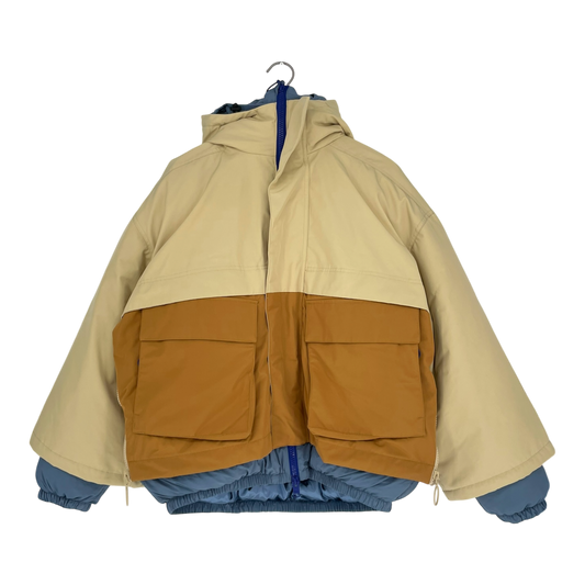 Embassy of Bricks and Logs Merritt utility jacket, orange/sand | unisex L