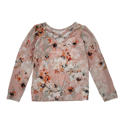Kaiko cross shirt, peach blush | 122/128cm