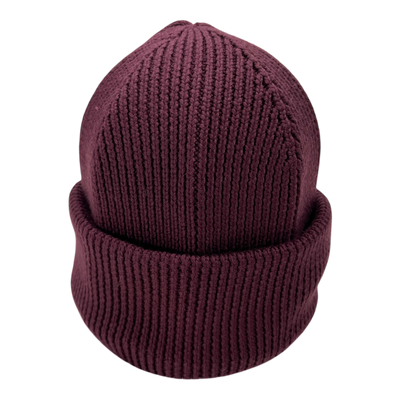 R-Collection saana merino beanie, plum | unisex one size