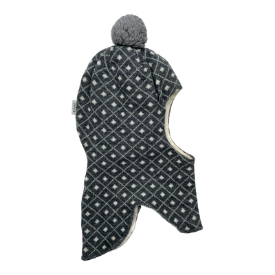 Kivat wool balaclava, squares | 2-5y