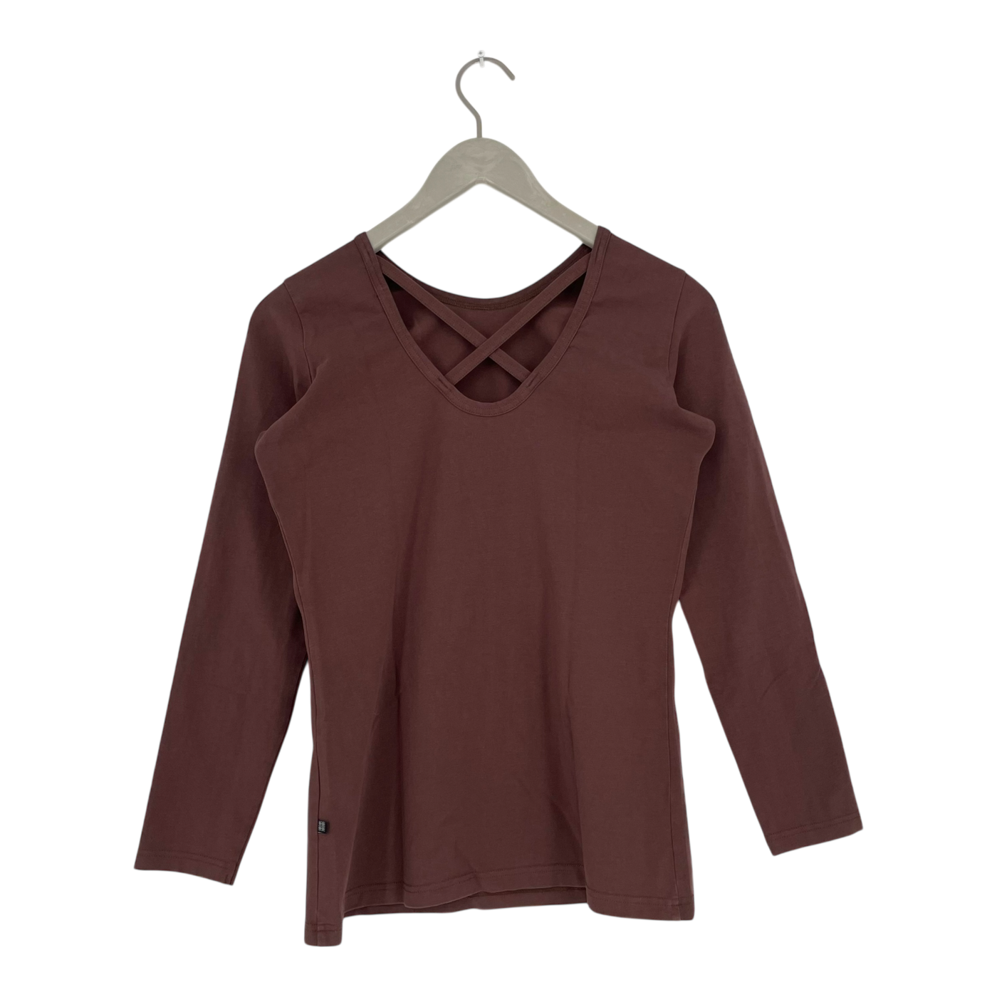 Kaiko cross shirt, chocolate | woman S