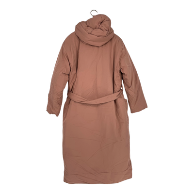 Embassy of Bricks and Logs flin flon puffer coat, salmon pink | woman S