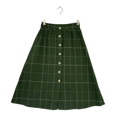 Kaiko button skirt, green | woman XS