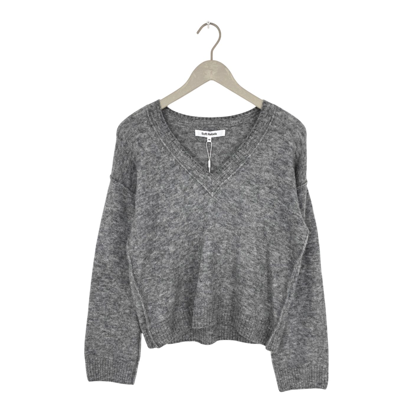 Soft Rebels allison knit sweater, grey | woman XS