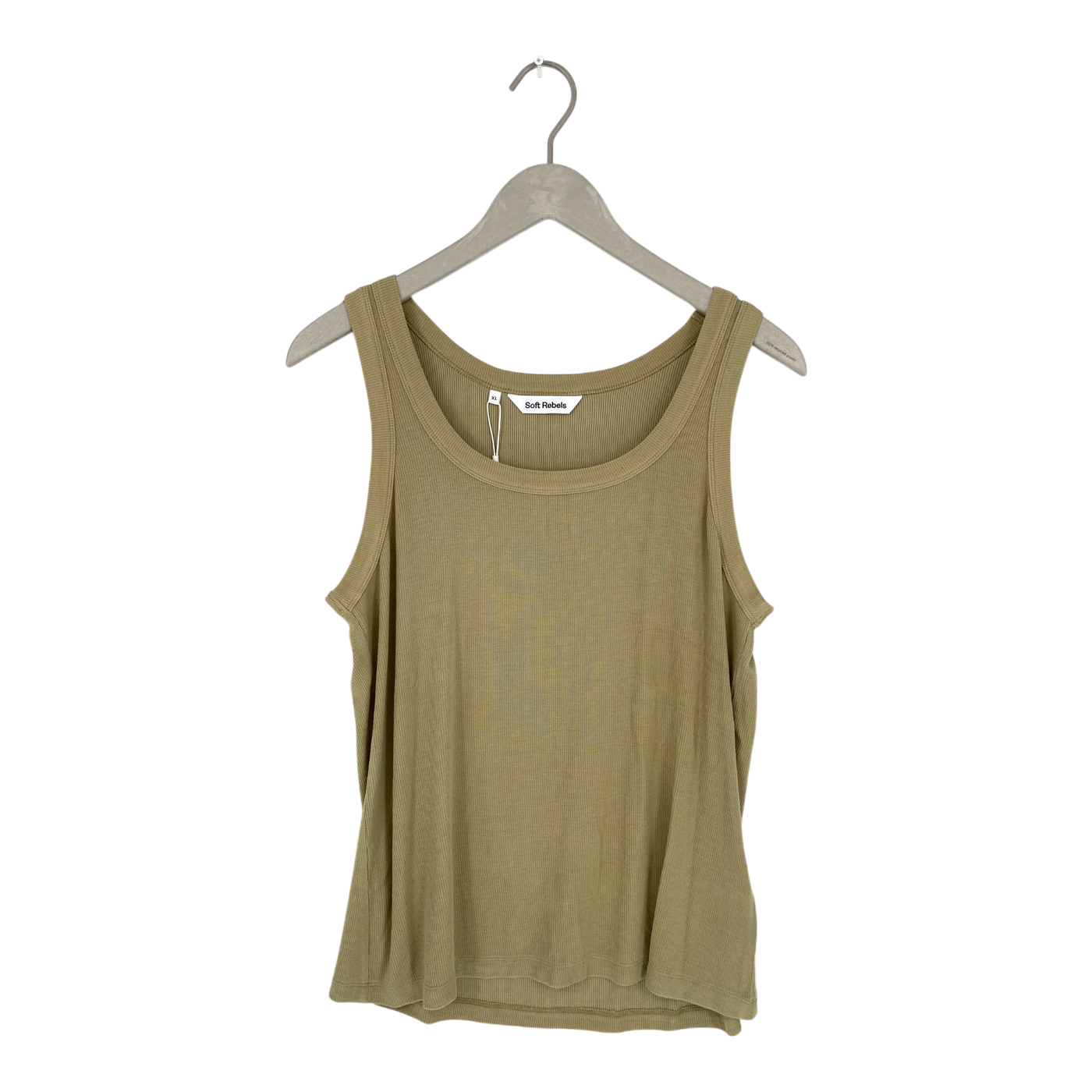 Soft Rebels rib tank top, green | woman XL