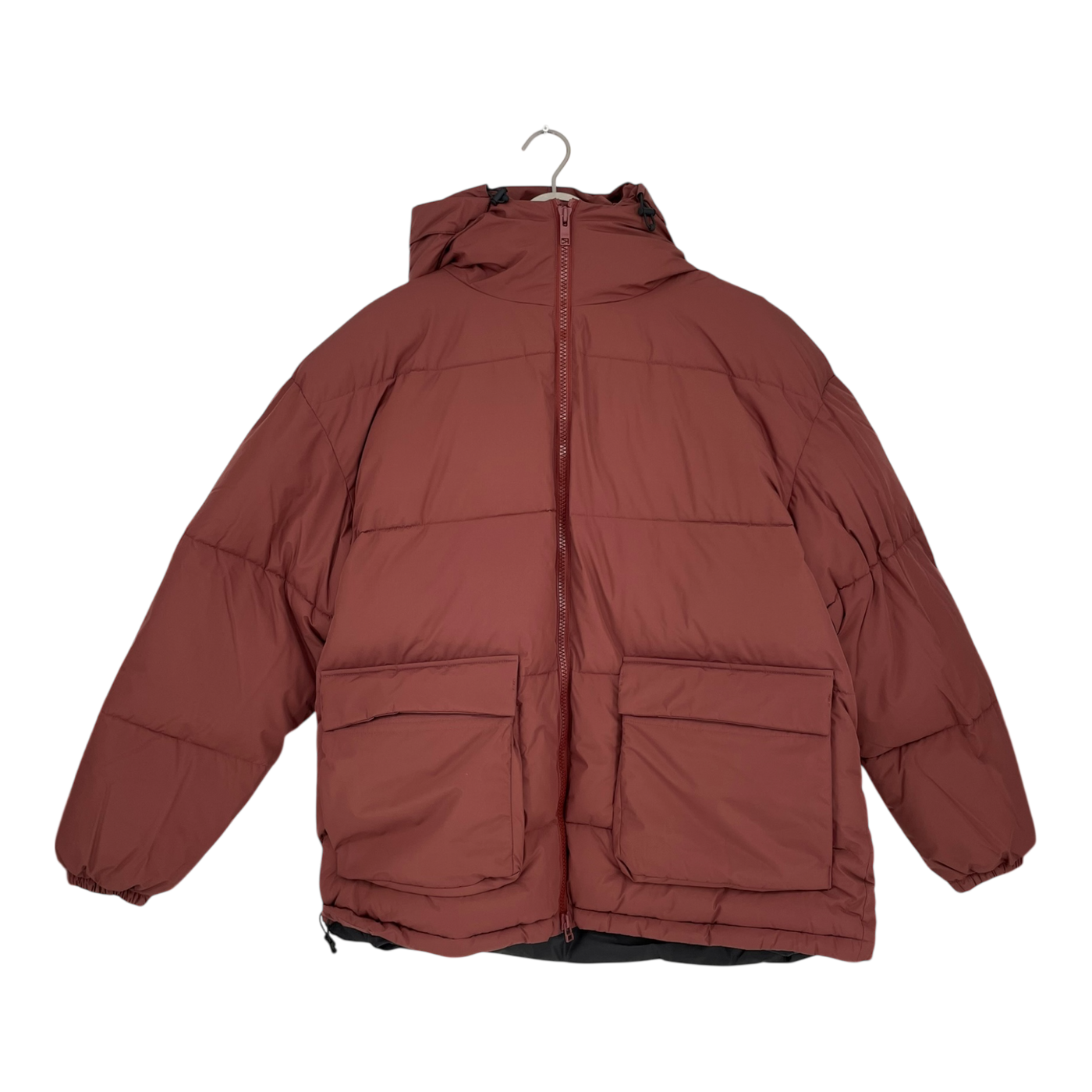 Embassy of Bricks and Logs nyland puffer jacket, burgundy | unisex L