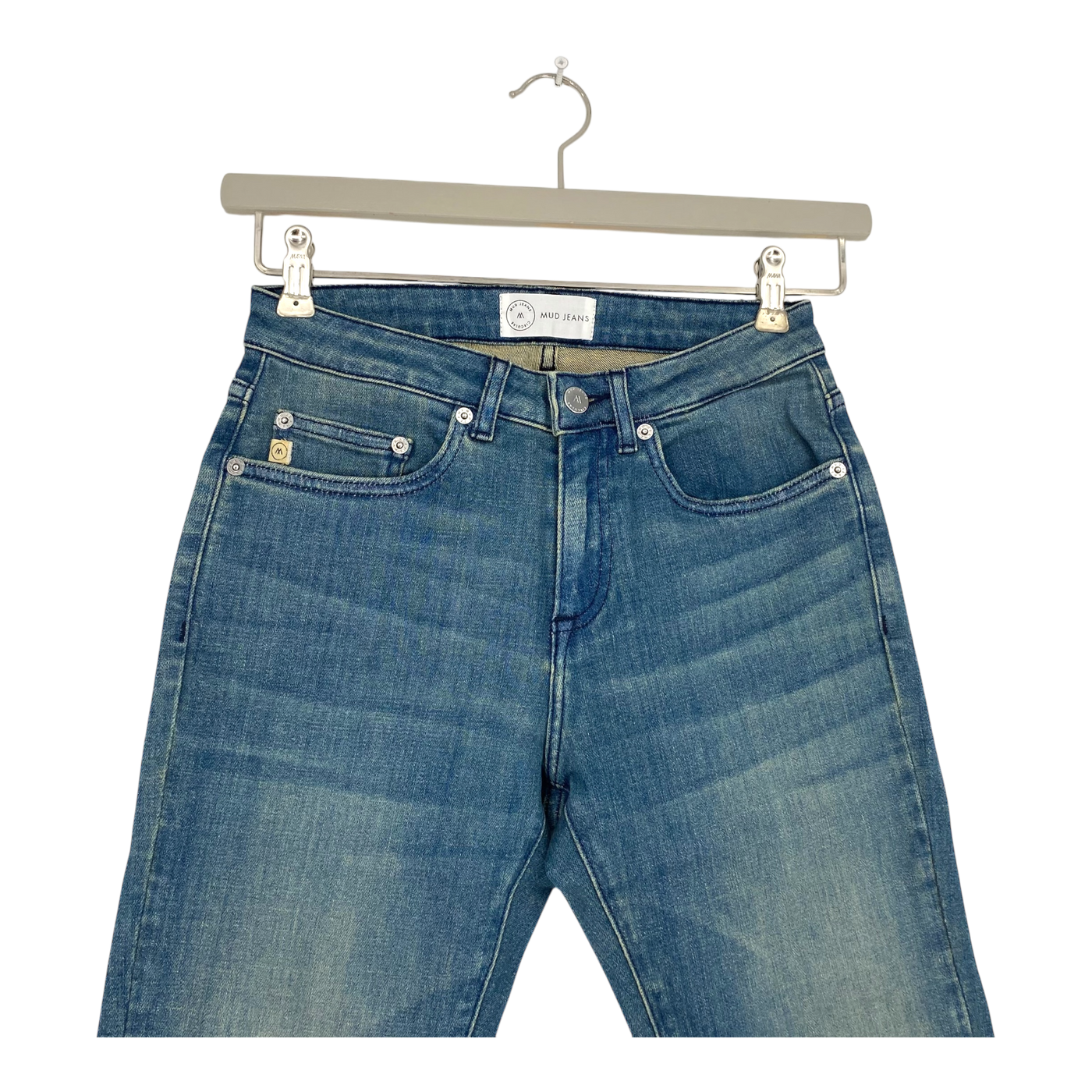 Mud Jeans faye straight jeans, medium fade | woman 26/30