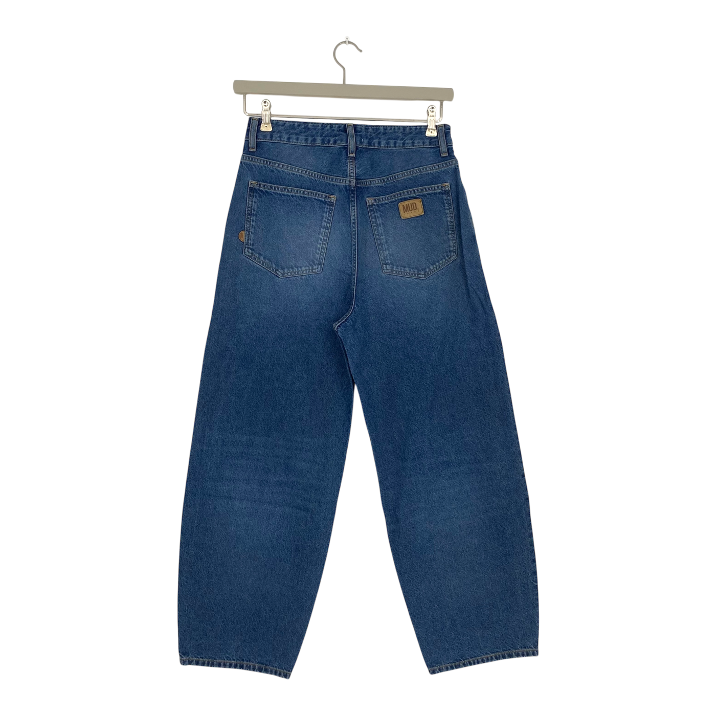 Mud Jeans brooke high barrel jeans, rustic blue | woman w27