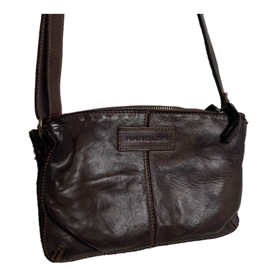 Harold's Bags leather submarine handbag small, brown