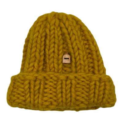 Myssyfarmi beibi beanie, yellow | 0-5m