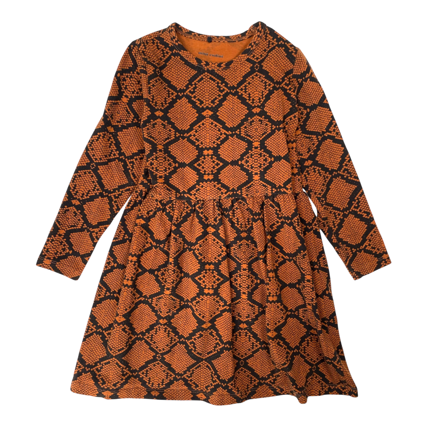 Mini Rodini dress, snakeskin | 104/110cm