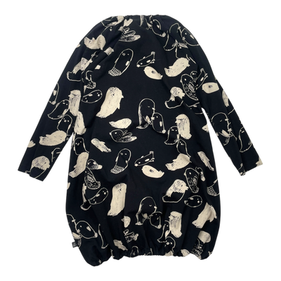 Papu pouch dress, birds | 122/128cm