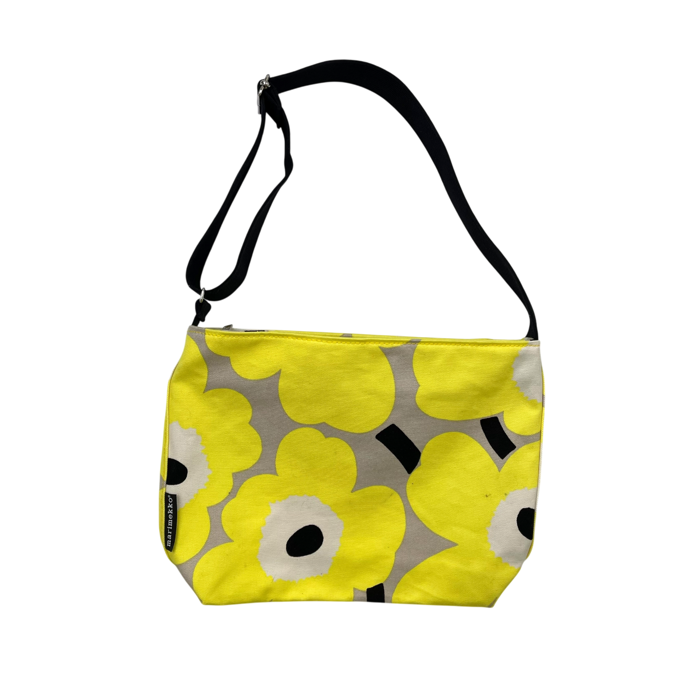 Marimekko osma shoulder bag, yellow unikko | one size