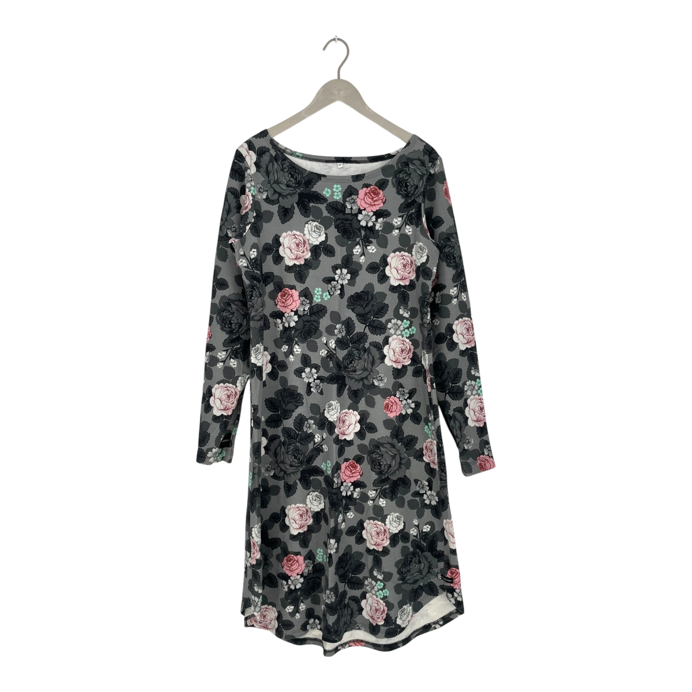 Ommellinen Kamoon dress, grey flowers | woman XL
