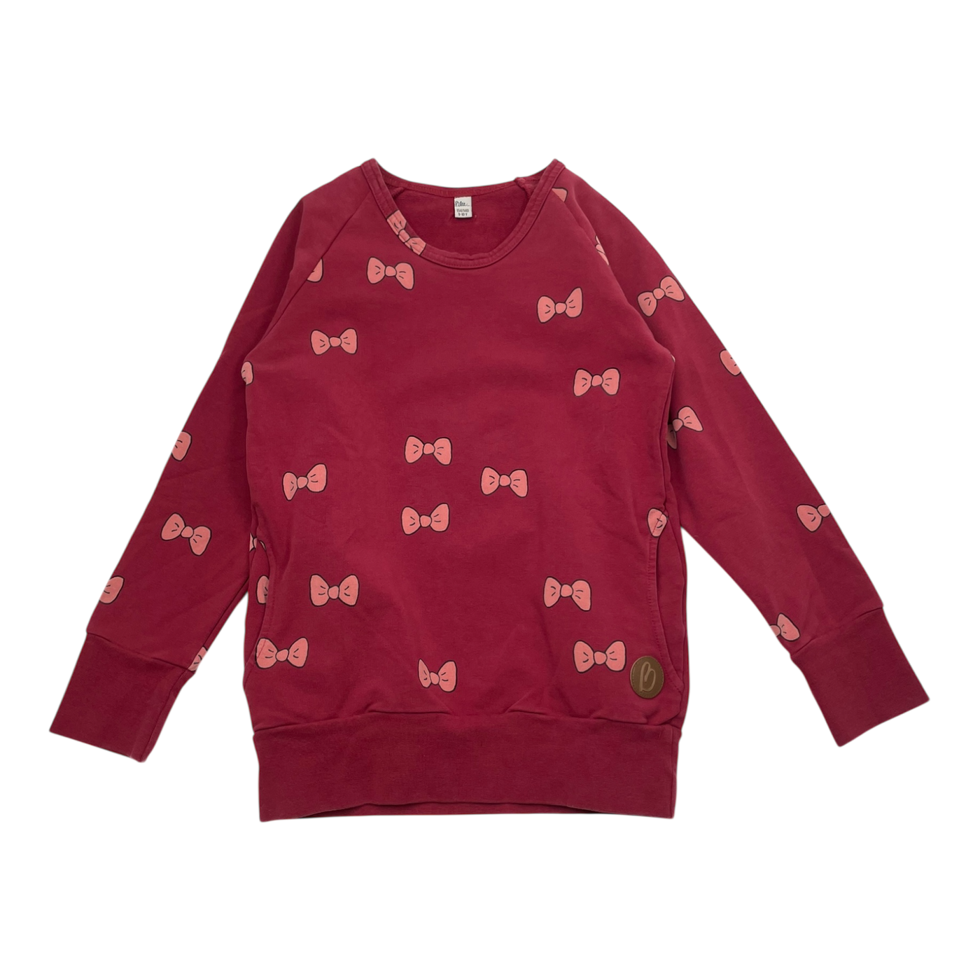 Blaa sweat tunic, bow | 134/140cm