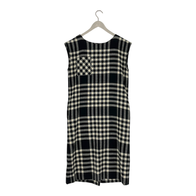 Marimekko vintage wool blend dress, black/white | woman S